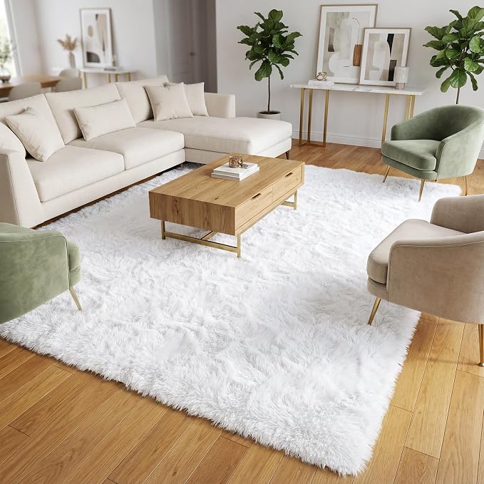 Merelax Soft Modern Indoor Large Shaggy Rug - Image 2