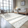 BESTSWEETIE 4x6 Area Rugs for Living Room Washable Moroccan Farmhouse Neutral by BESTSWEETIE