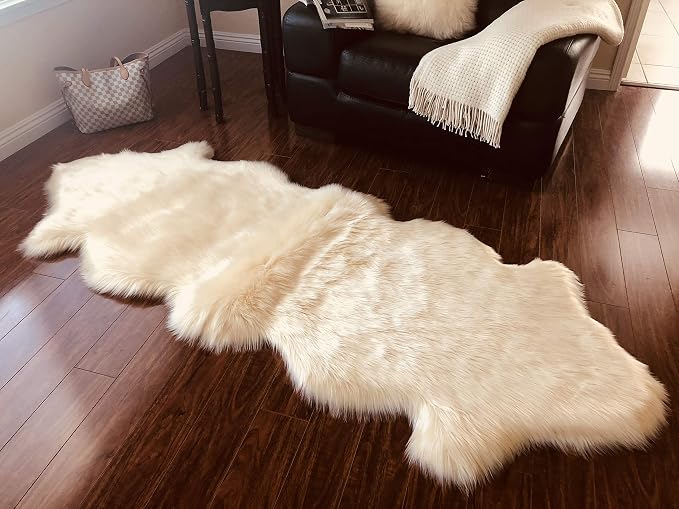 Free Shape Luxury Soft Fluffy Shag Area Rug Double 2'x6', 60x180cm by LAMBZYRUGS