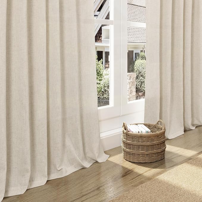 Birch Beige Linen 112 Inch Curtains - Image 5