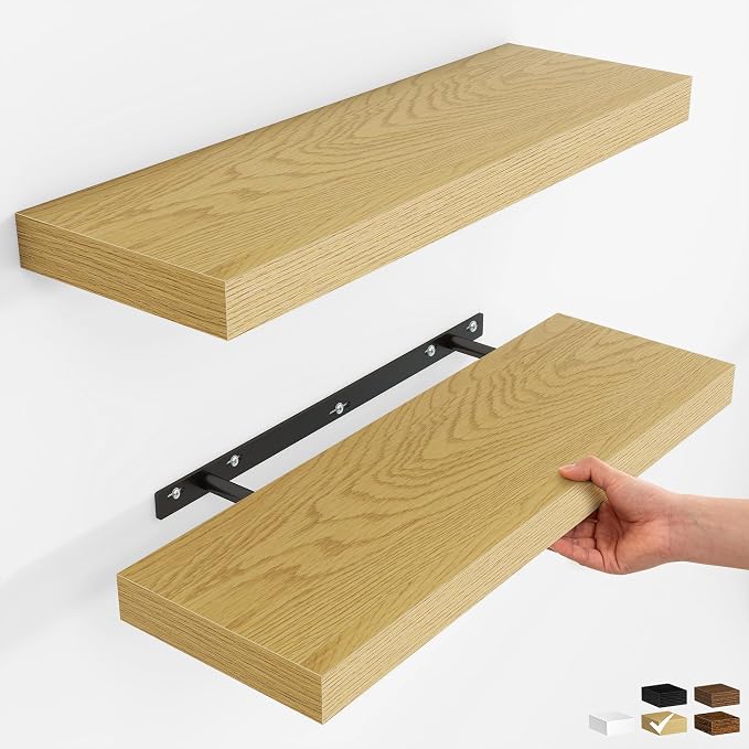 Fun Memories Rustic Wood Floating Shelves by FunMemories