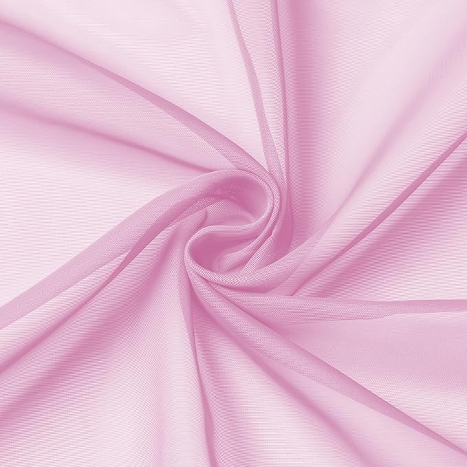 Aiyufeng Sheer Pink Curtains 72inches Long - Image 7