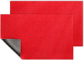 AAZZKANG Red Door Mat Set of 2 Non Slip Durable Multi-Purpose Outdoor Indoor by AAZZKANG