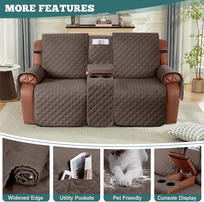 Ruaozz Waterproof Loveseat Recliner Cover - Image 5