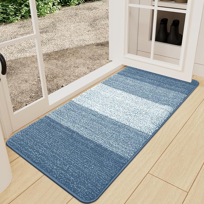 Kitinjoy Indoor Outdoor Door Mat, 47x24 Non-Slip Absorbent Dirt Trapper by Kitinjoy