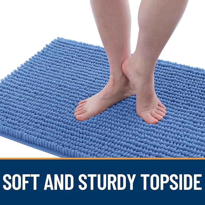 OLANLY Dog Door Mat for Muddy Paws 36x24, Ultra Absorbent Chenille Mud Doormat - Image 3