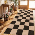 3x6 Kitchen Runner Rug Washable Non Slip: Diamond Pattern Faux Jute Rug by BYYVOORugsforYourHome