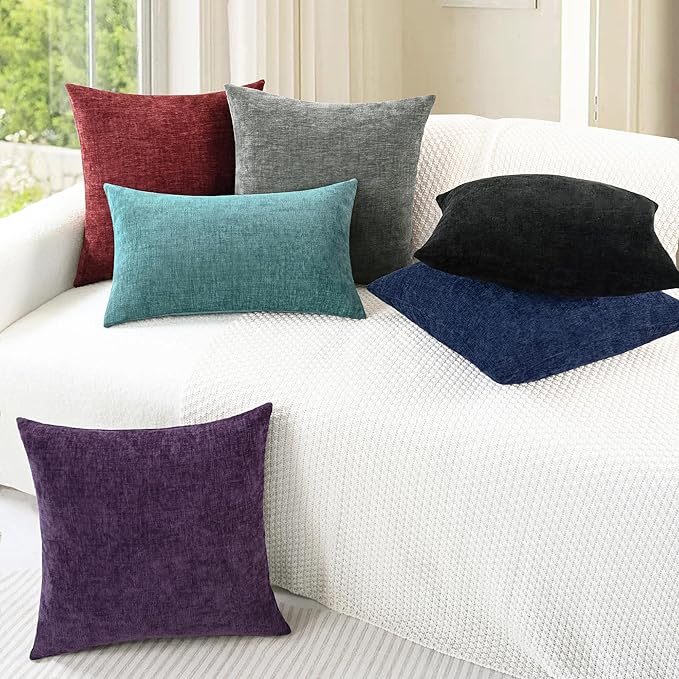 CaliTime Christmas Throw Pillow Covers Decorative 24 X 24 Inches Pack of 2 Cozy - Image 4