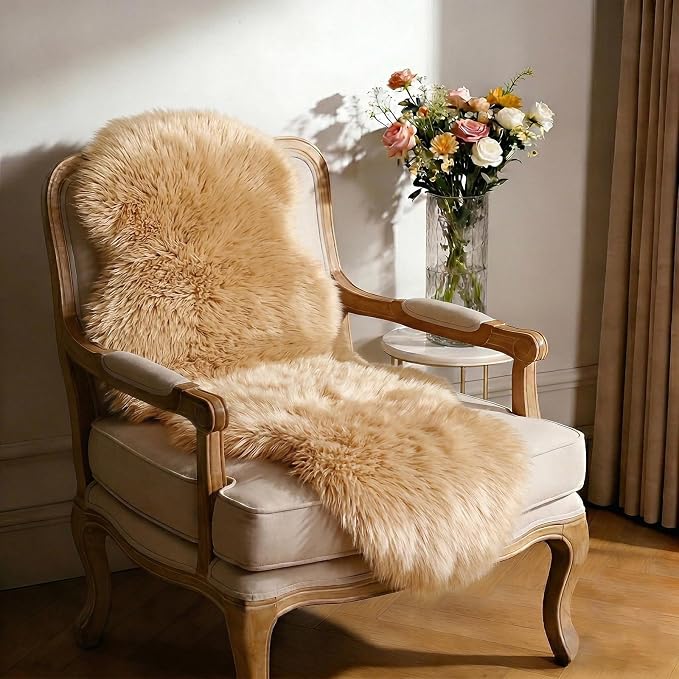 Ultra Soft Faux Fur Rug, Fluffy Shaggy 2 x 6 Ft Sheepskin Fur - Image 6