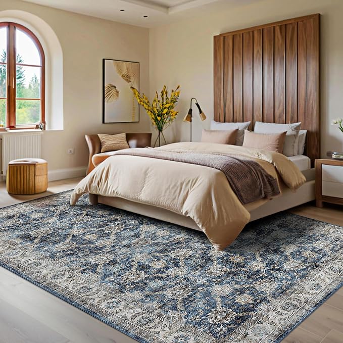 GarveeHome Vintage Rug 5x7 Floral Print Area Rug - Image 2