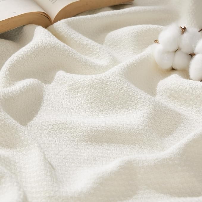 Bedsure GentleSoft 100% Cotton Large Throw Blanket by BEDSURE
