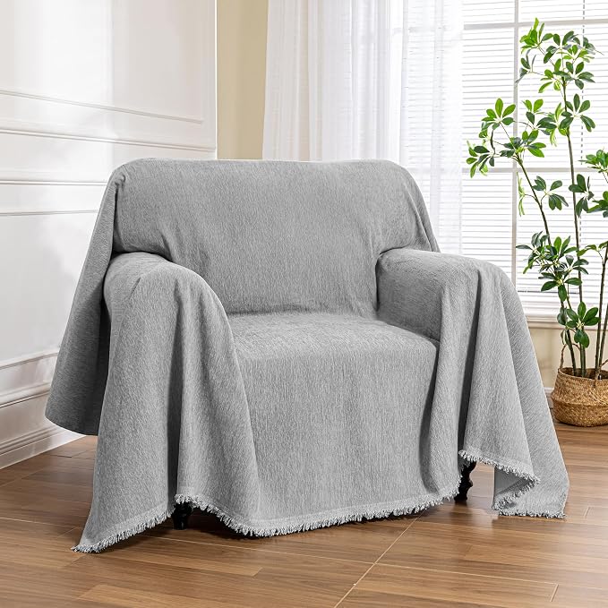 MEETSKY Grey Chair Covers Sofa Cover Washable by MEETSKY