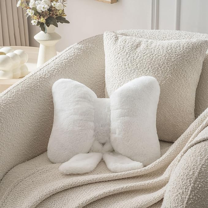 Bow Pillow Throw Pillows Butterfly Shaped Decorative Cute Pillows - Image 2