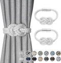 NICEEC 2 Pack Mini Magnetic Curtain Tiebacks Nordic Simple Style Drape Tie by NICEEC