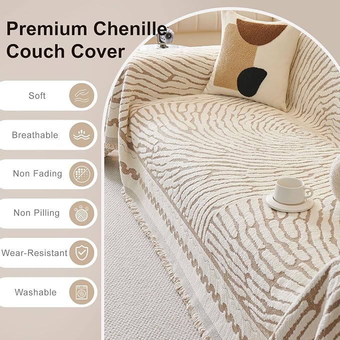 ROOMLIFE Thicked Striped Couch Cover - Image 6