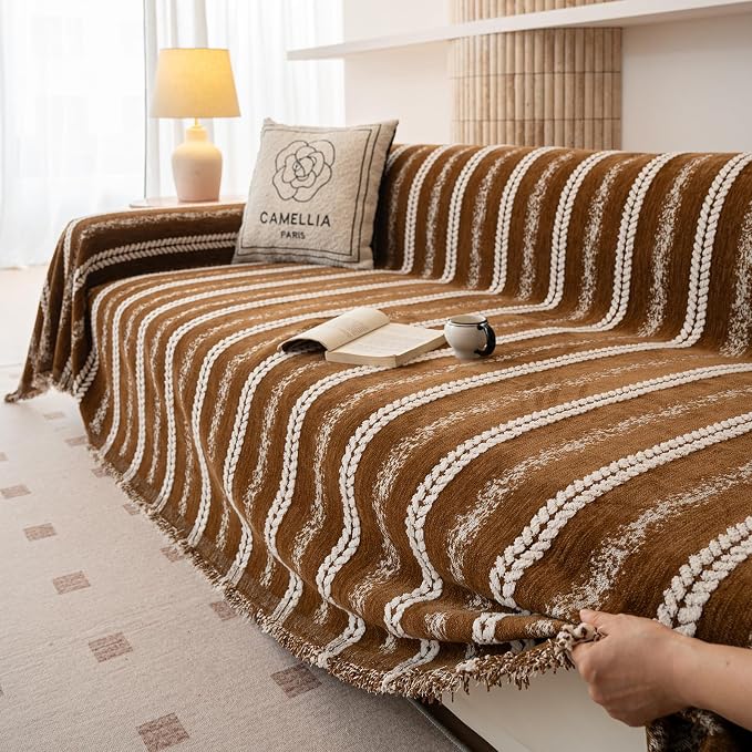 VClife Sofa Cover Bohemian Striped Pattern Couch Cover - Image 7
