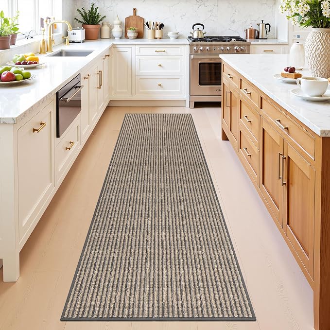 SHACOS Non Slip Kitchen Runner Rug 2x6 Ft, Rubber Backed Washable Runner Rug by SHACOS