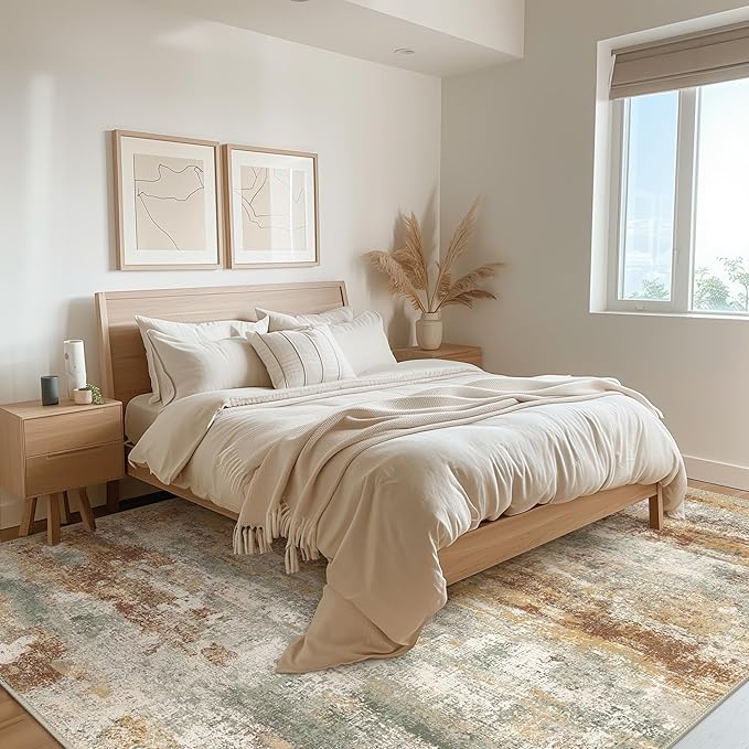 Area Rugs 6x9 for Living Room Bedroom, Modern Abstract Machine Washable Rug - Image 5