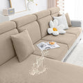 Smiry Waterproof Couch Cushion Covers, Stretch Jacquard Sectional Couch Covers by Smiry