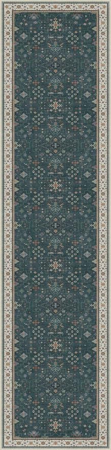 Hazo Haus Dark Green Hallway Runner Rug 12 ft Long - Image 2