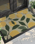 DEXI Front Door Mat Outside Entrance, 3x5 Lemon Welcome Doormat, Non Slip Dirt by DEXI