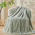 NEWCOSPLAY Super Soft Twin Blanket Sage Green Premium Silky Flannel Fleece 3D by NEWCOSPLAY