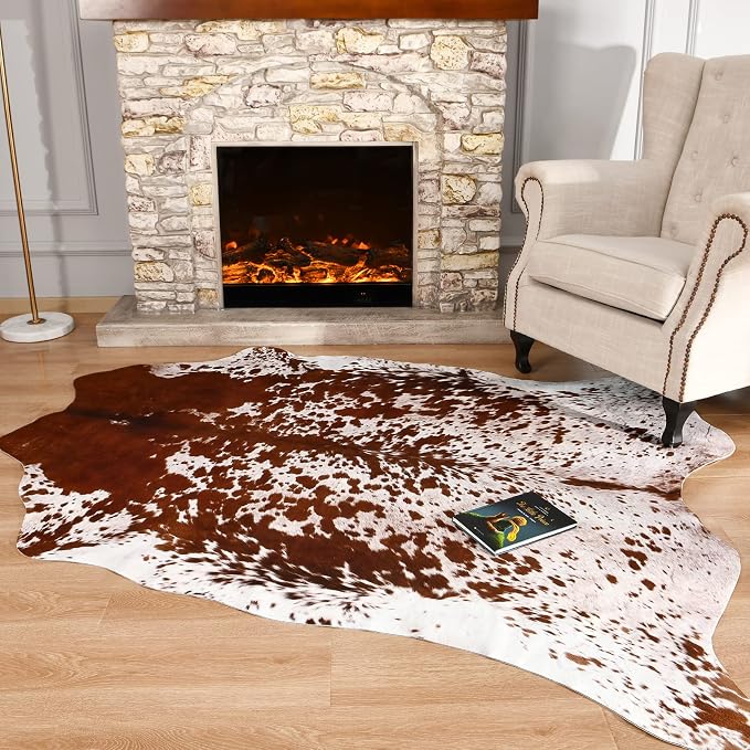 Easycozy Faux Cowhide Large Cow Print Rug - Image 6