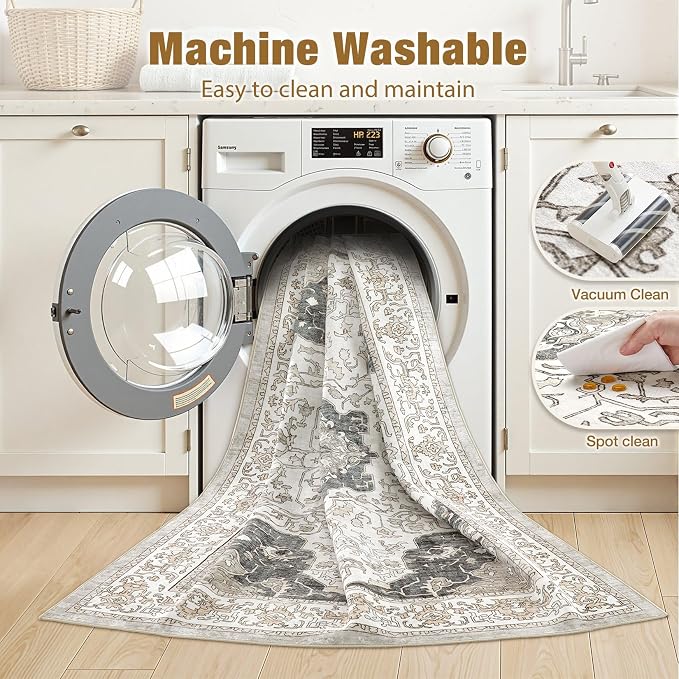 cotiled 10x14 Area Rugs Large Washable Rugs - Image 3