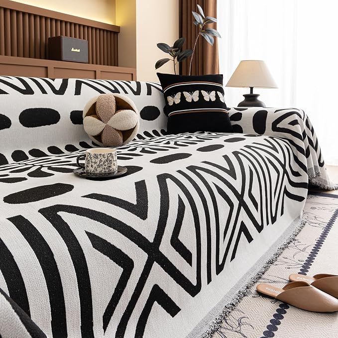 VClife Bohemian Couch Cover Western Aztec Sofa Cover - Image 7