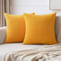 MIULEE Pack of 2 Decorative Throw Pillow Covers 16x16 Inch Soft Boho Striped by MIULEE