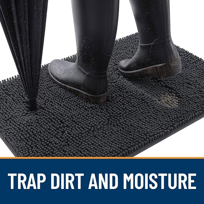OLANLY Dog Door Mat for Muddy Paws 59x20, Absorbs Moisture and Dirt, Absorbent - Image 2