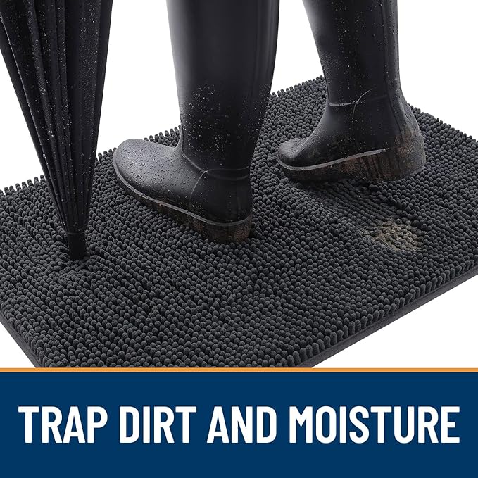 OLANLY Dog Door Mat for Muddy Paws 40x32, Absorbs Moisture and Dirt, Absorbent - Image 2