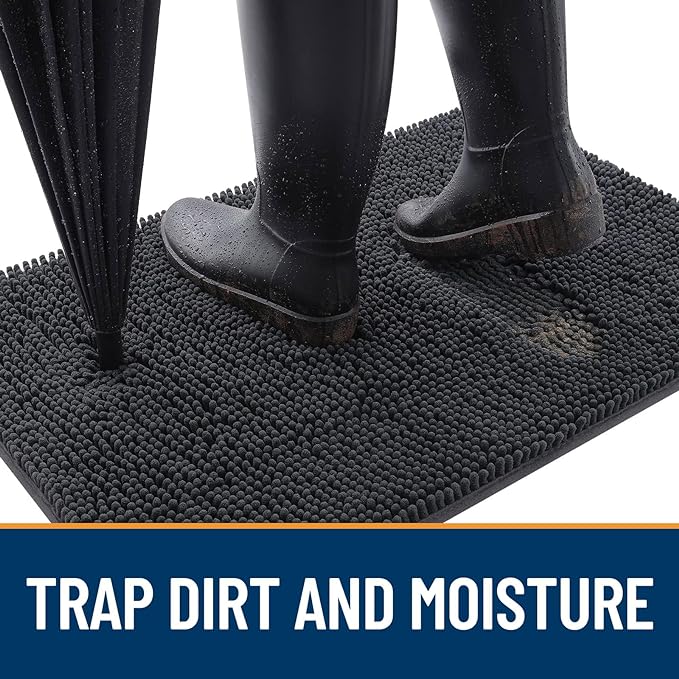 OLANLY Dog Door Mat for Muddy Paws 47x17, Absorbs Moisture and Dirt, Absorbent - Image 2