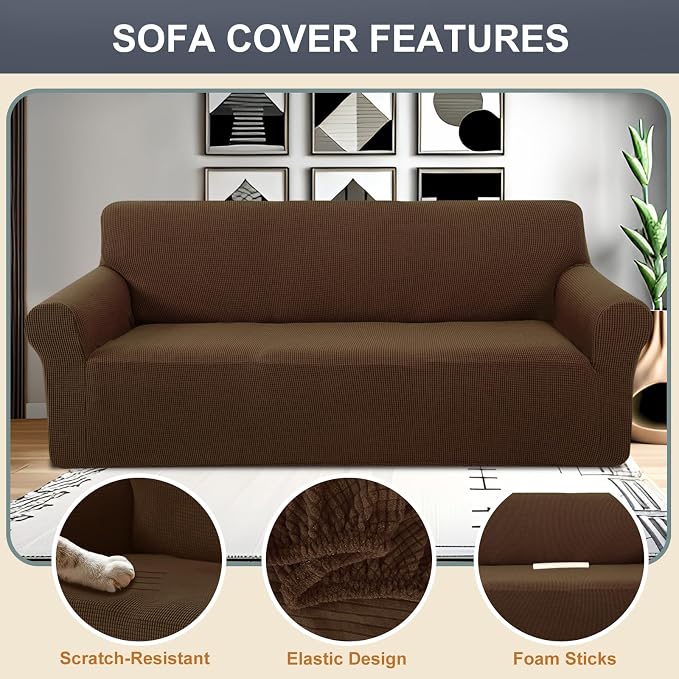 Stretch Couch Cover Washable Sofa Slipcover Furniture Protector - Image 3