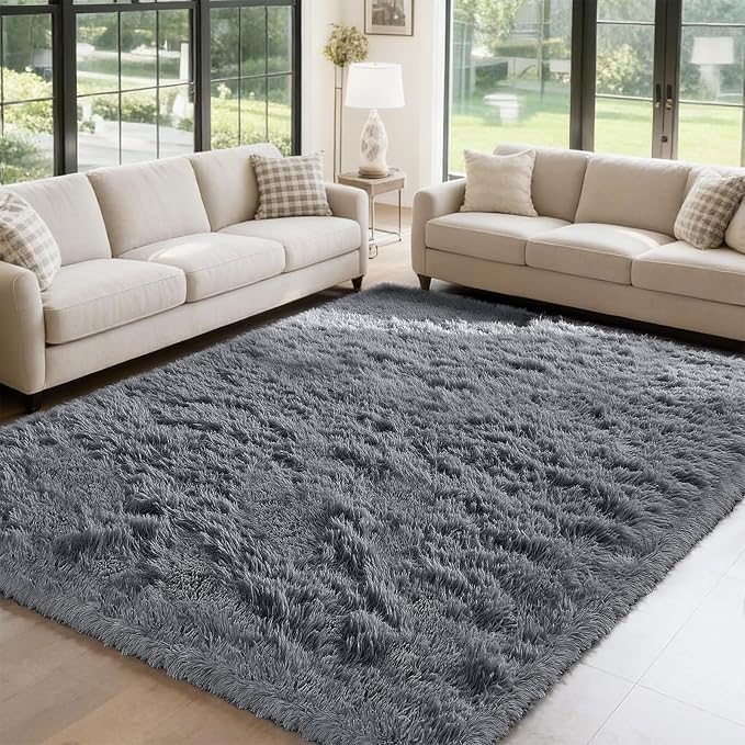 yongyangjuxin Fluffy Rug Shaggy Area Rug, Large Shag Area Rugs by Yongyangjuxi