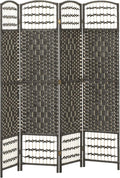 HOMCOM 4 Panel Room Divider, Folding Privacy Screen, 5.6' Room Separator by HOMCOM