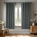 Deconovo Blackout Curtains, Thermal Insulated, W38 x L45 2 Panels, Back Tab by Deconovo