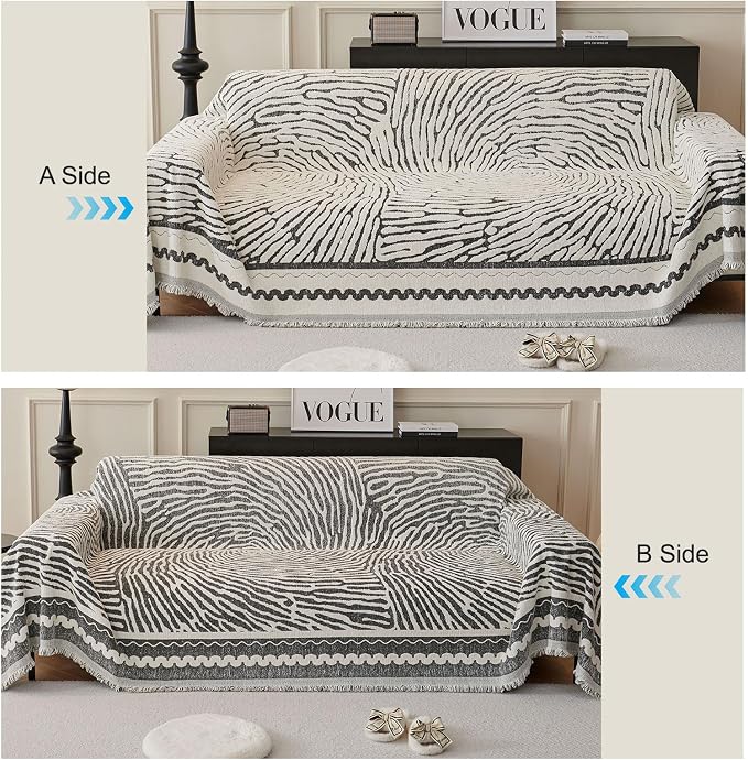 ROOMLIFE Thicked Striped Couch Cover - Image 4