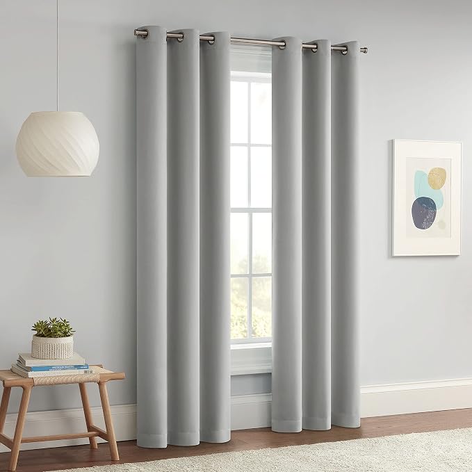 Eclipse Darrell Modern Blackout Thermal Grommet Window Curtains - Image 7
