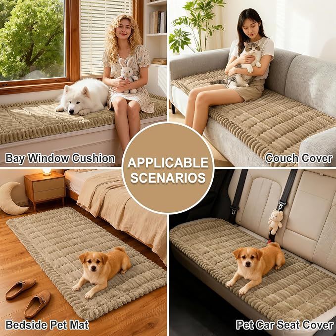hyha Couch Covers for Dogs Washable, Non Slip Plush Dog Sofa Protectors - Image 4