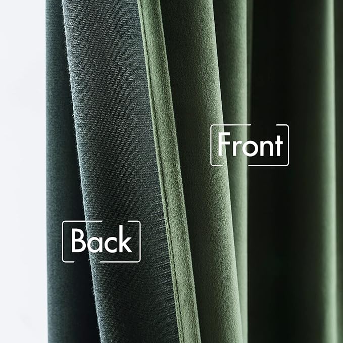 MIULEE Velvet Curtains 66 Inch Wide - Image 6