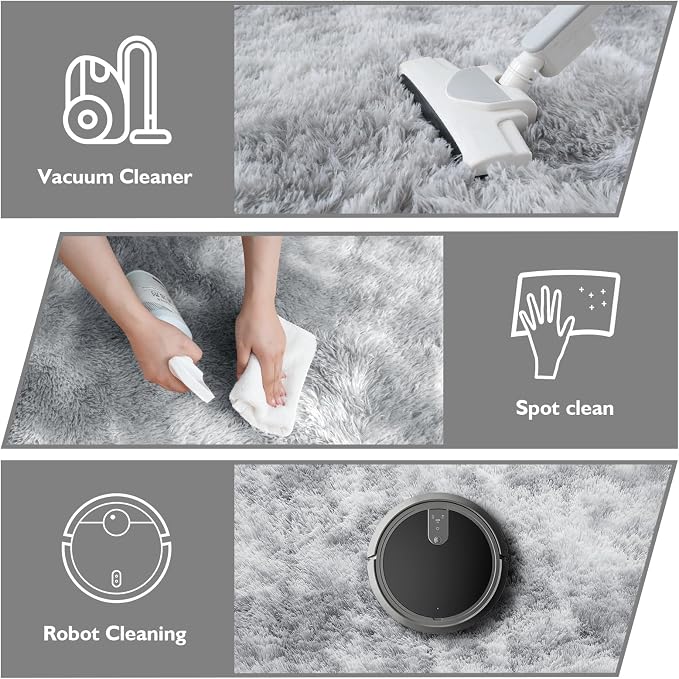 Shag Area Rug for Bedroom 4x6, Fluffy Area Rugs for Living Room, Soft Fuzzy Rug - Image 4
