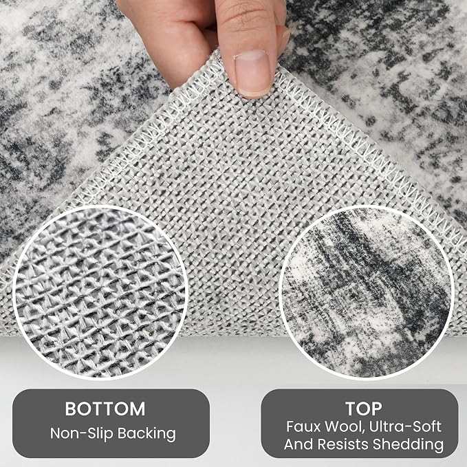 IOHOUZE Abstract Area Rug 3x5 Ft Washable Rugs - Image 4