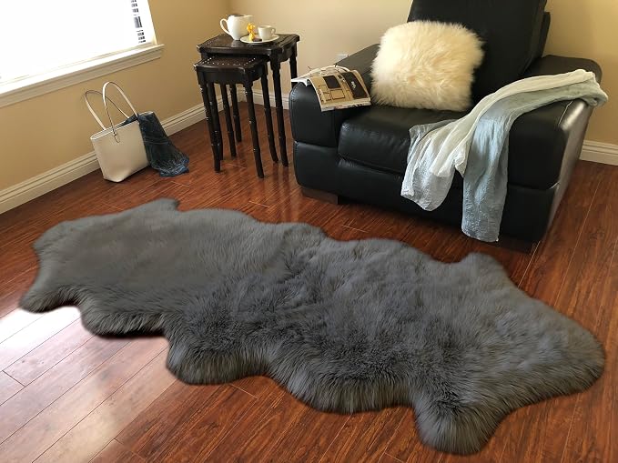 Free Shape Luxury Soft Fluffy Shag Area Rug Double 2'x6', 60x180cm by LAMBZYRUGS