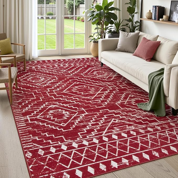 Wonnitar Moroccan Washable 5x7 Rug by Wonnitar