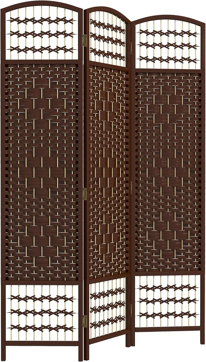 HOMCOM 3 Panel Room Divider, Folding Privacy Screen, 5.6' Room Separator by HOMCOM