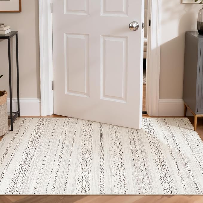 cotiled 3x5 Area Rug Living Room: Washable Boho Rugs - Image 4