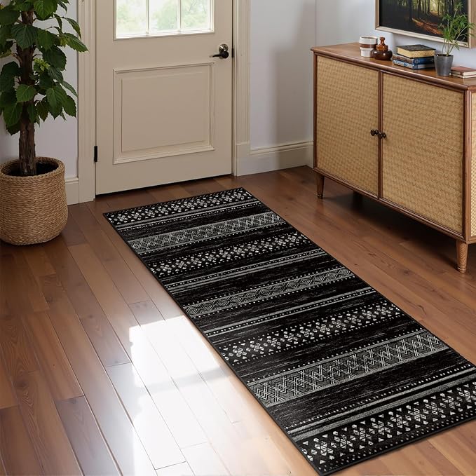 BESTSWEETIE 2x6 Area Rugs for Living Room Washable Moroccan Farmhouse Neutral by BESTSWEETIE