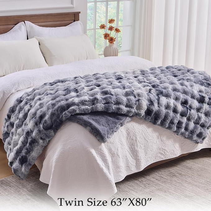 BENVWE Fluffy Faux Fur Throw Blanket - Image 6