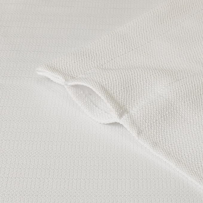 Chyhomenyc Cream Curtains 78 Inch Length 2 Panels Set, Faux Linen Textured - Image 6
